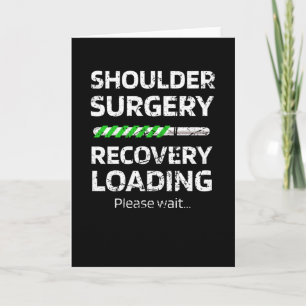 Shoulder Surgery Recovery Shoulder Replacement Card