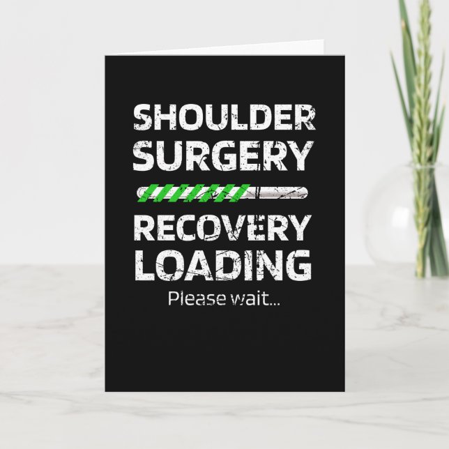 Shoulder Surgery Recovery | Shoulder Replacement Card (Front)