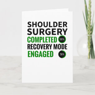 Shoulder Surgery Recovery   Shoulder Replacement Card