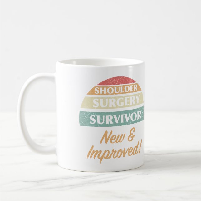 Shoulder Surgery Survivor Humour Coffee Mug (Left)