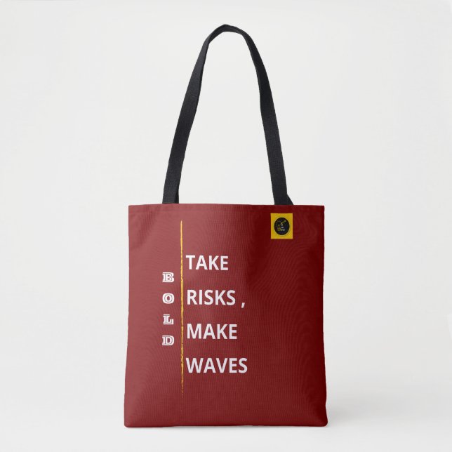 Shoulder Tote Bag - Bold Vibe (Front)