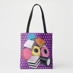 Shoulder Tote. Candy Allsorts cascade purples Tote Bag
