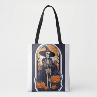 Shoulder Tote Horror print 