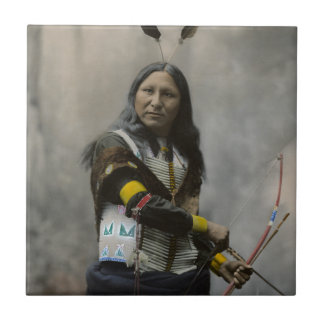 Shout At Oglala Sioux 1899 Indian Tile