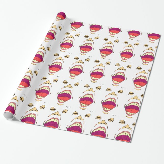 'Shout Colour' Wrapping Paper (Unrolled)