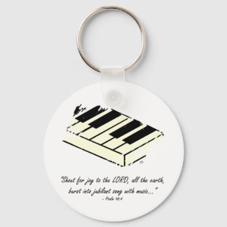 "Shout for Joy - Piano" Keychain