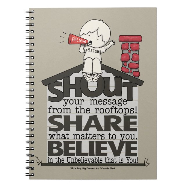 Shout from the Rooftops Notebook (Front)