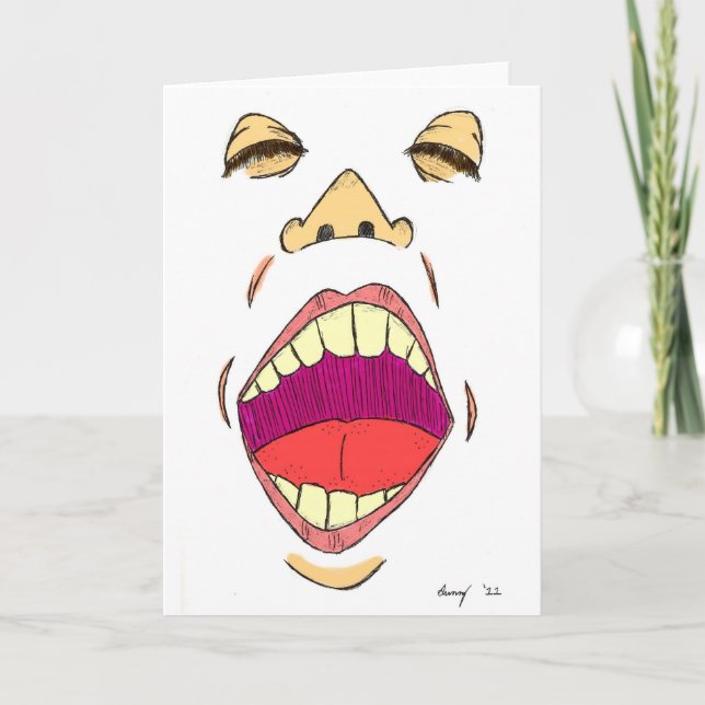 "Shout" Greeting Card (Front)