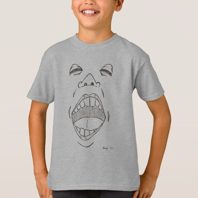 "Shout" Kids Basic T-Shirt (Front)