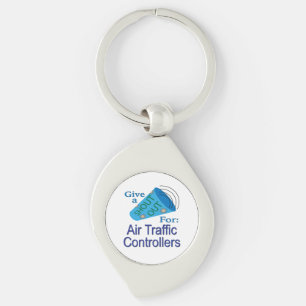 Shout Out for Air Traffic Controllers Key Ring