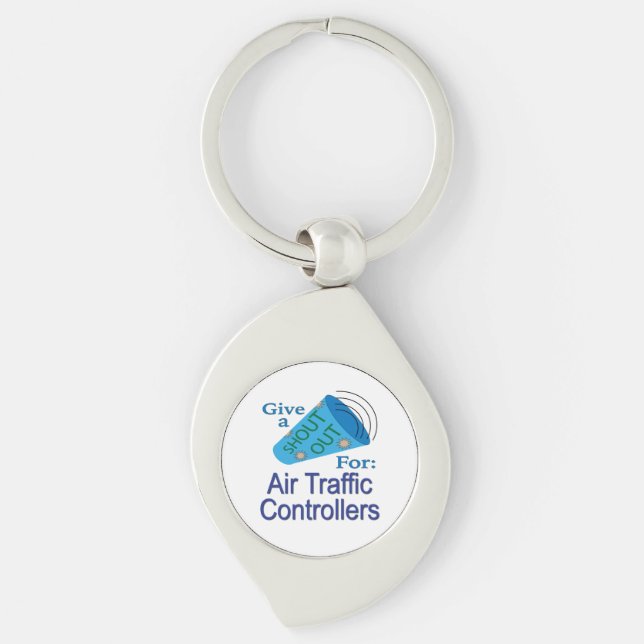 Shout Out for Air Traffic Controllers Key Ring (Front)