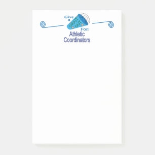 Shout Out for Athletic Coordinators Post-it Notes