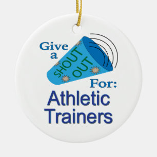 Shout Out for Athletic Trainers Ceramic Tree Decoration