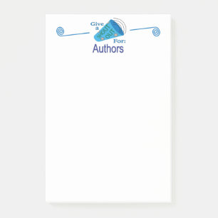 Shout Out for Authors Post-it Notes