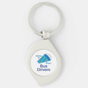 Shout Out for Bus Drivers Key Ring