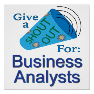 Shout Out for Business Analysts Poster