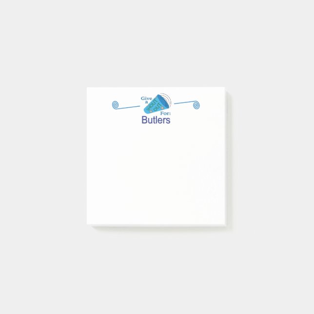 Shout Out for Butlers Post-it Notes (Front)