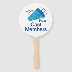 Shout Out for Cast Members Hand Fan