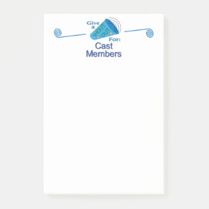 Shout Out for Cast Members Post-it Notes