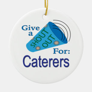 Shout Out for Caterers Ceramic Tree Decoration