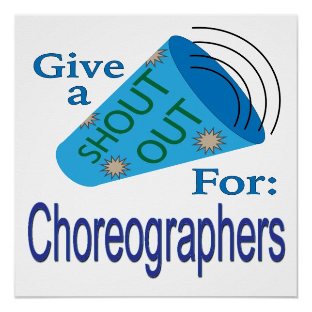 Shout Out for Choreographers Poster (Front)