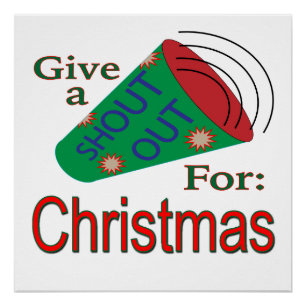 Shout Out for Christmas Poster