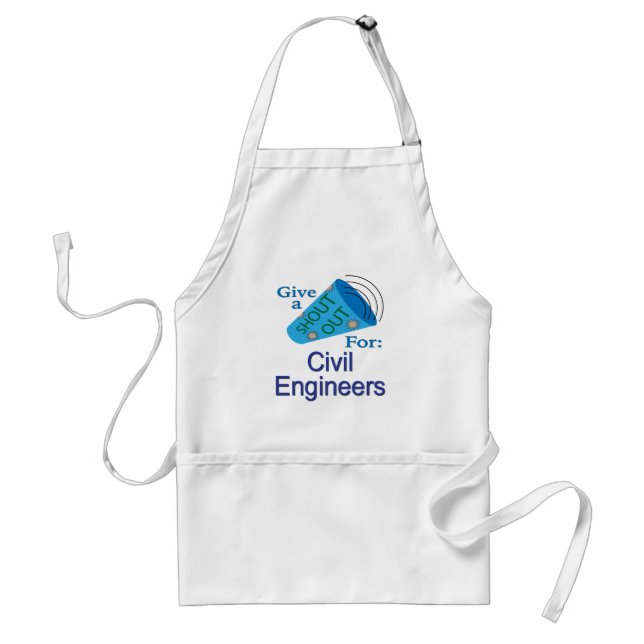 Shout Out for Civil Engineers Standard Apron (Front)