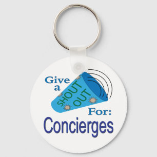 Shout Out for Concierges Key Ring