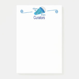 Shout Out for Curators Post-it Notes