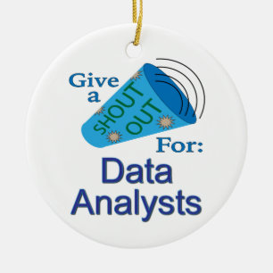 Shout Out for Data Analysts Ceramic Tree Decoration