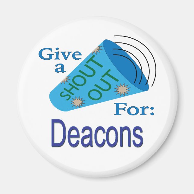 Shout Out for Deacons Magnet (Front)