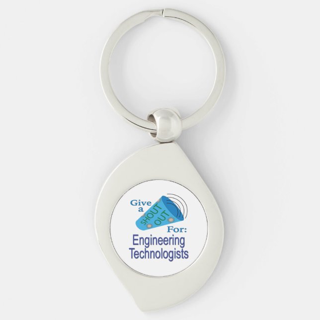 Shout Out for Engineering Technologists Key Ring (Front)