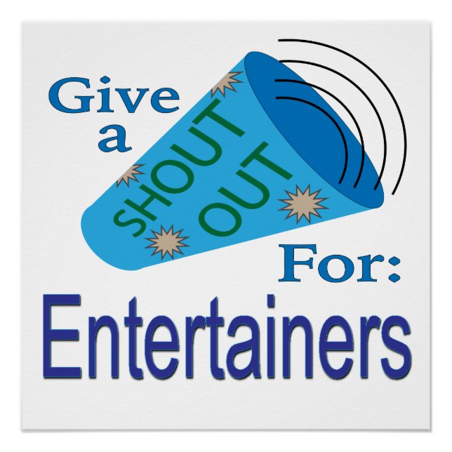 Shout Out for Entertainers Poster (Front)