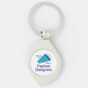 Shout Out for Fashion Designers Key Ring