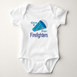 Shout Out for Firefighters Baby Bodysuit