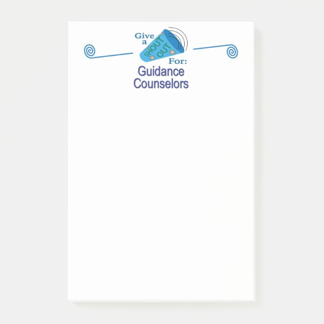 Shout Out for Guidance Counsellors Post-it Notes (Front)