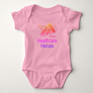 Shout Out for Healthcare Heroes Baby Bodysuit