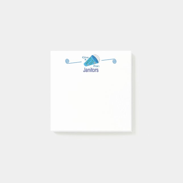 Shout Out for Janitors Post-it Notes (Front)