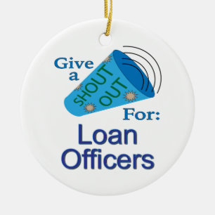 Shout Out for Loan Officers Ceramic Tree Decoration