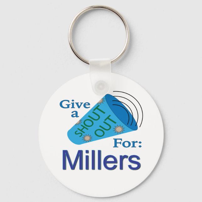 Shout Out for Millers Key Ring (Front)