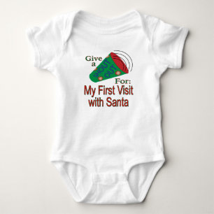 Shout Out for My 1st Visit With Santa Baby Bodysuit