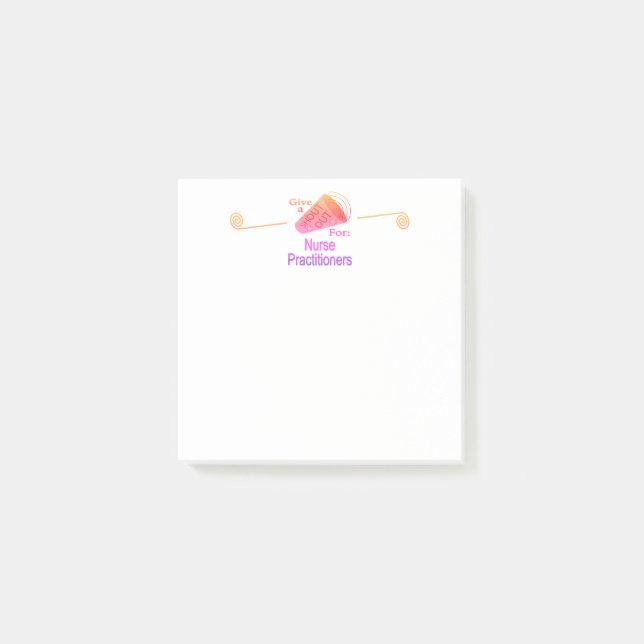 Shout Out for Nurse Practitioners Post-it Notes (Front)