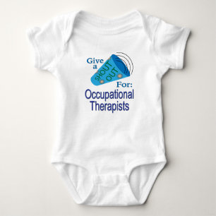 Shout Out for Occupational Therapists Baby Bodysuit