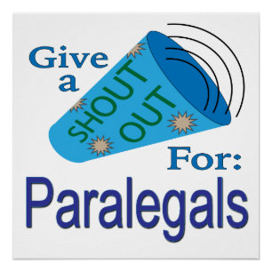 Shout Out for Paralegals Poster