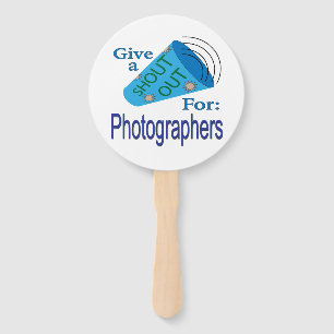 Shout Out for Photographers Hand Fan