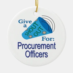 Shout Out for Procurement Officers Ceramic Tree Decoration