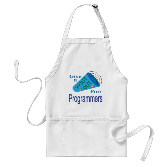 Shout Out for Programmers Standard Apron (Front)