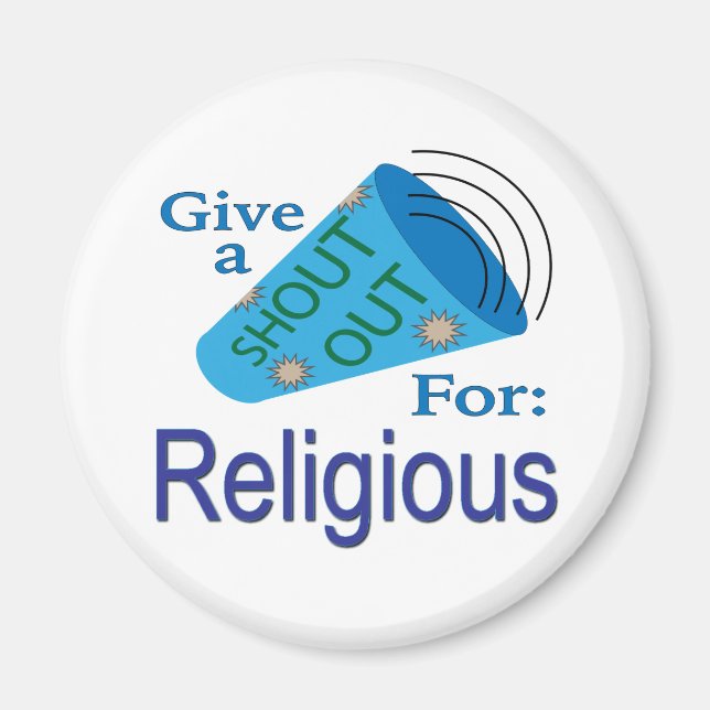 Shout Out for Religious Magnet (Front)