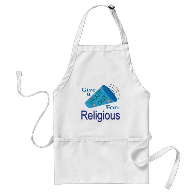 Shout Out for Religious Standard Apron (Front)