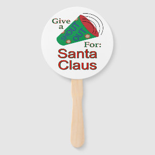 Shout Out for Santa Claus Hand Fan